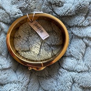 Coach black and gold cuff bracelet